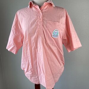 Ashleigh Morgan Pink Polo Top Size M